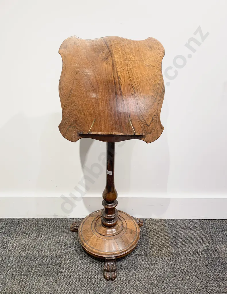 Victorian Rosewood Music Stand "Chinnocks Patent" Image 1++