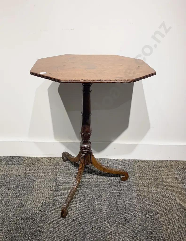 Regency Mahogany Tripod Base Wine Table Image 1++
