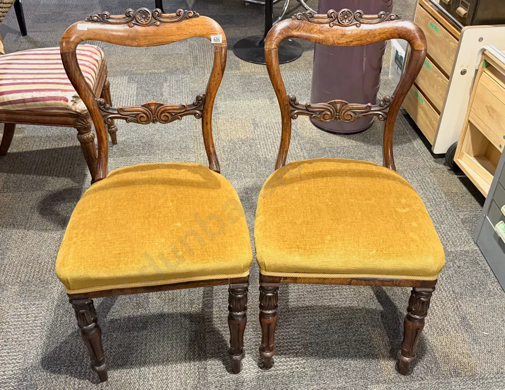 Pair of WMIV Rosewood Dining Chairs Image 1++