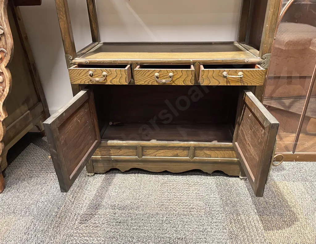 Korean What-Not With Cabinet To Base Image 1++