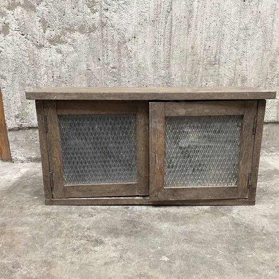 Small Oak Two Door Cabinet