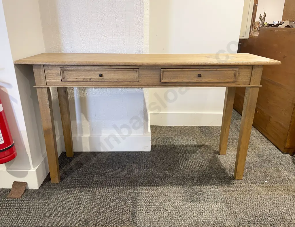 Oak Rectangular Hall Table Image 1++
