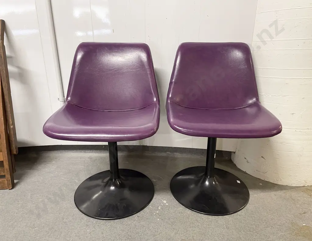 Pair of NZ Made Furey by Sebel Swivel Bucket Chairs Image 1++
