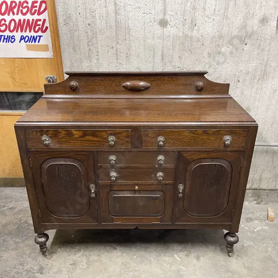 Stained Oak Sideboard