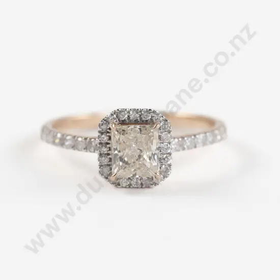 14ct Rose Gold 33Stone Diamond Cluster Ring