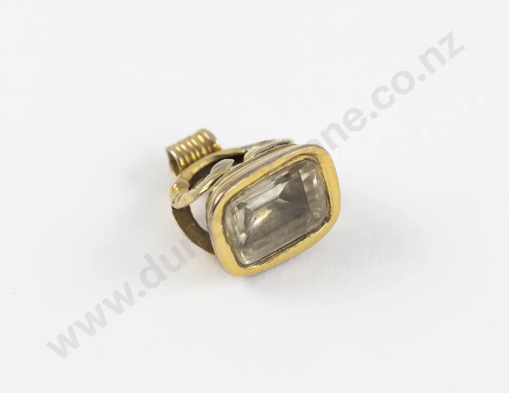 Victorian 9ct Citrine Fancy Seal Fob Image 1++