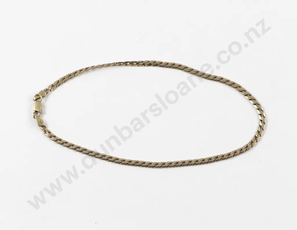 9ct Flat Fancy Link Bracelet Image 1++