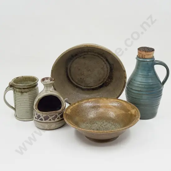 Five Pieces NZ Pottery