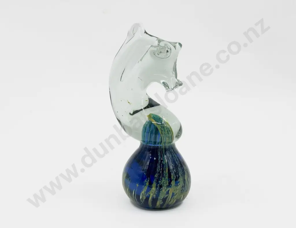 Mdina (Malta) Glass Seahorse Paperweight Image 1++