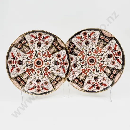 Two Late C9th Masons Ironstone Imari Pattern Dinner Plates