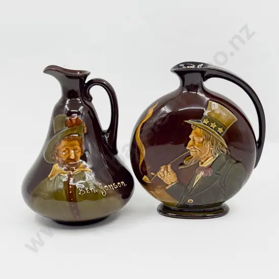 Two Royal Doulton for Dewar's Whisky Decanters
