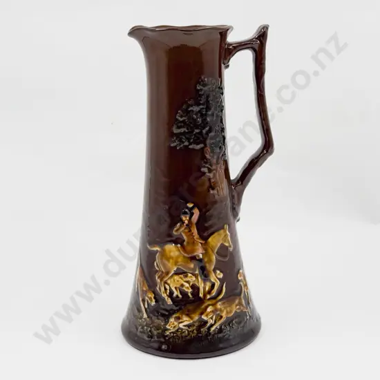 Royal Doulton Kingsware Shallow Relief Hunting Scene Ewer