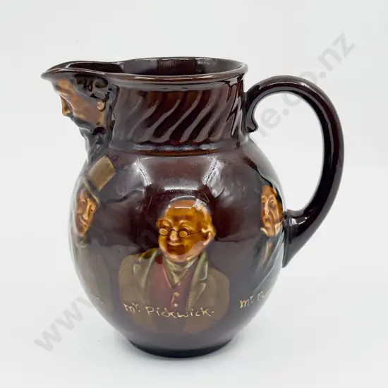 Royal Doulton Kingsware Shallow relief Dicken's Mask Ale Jug