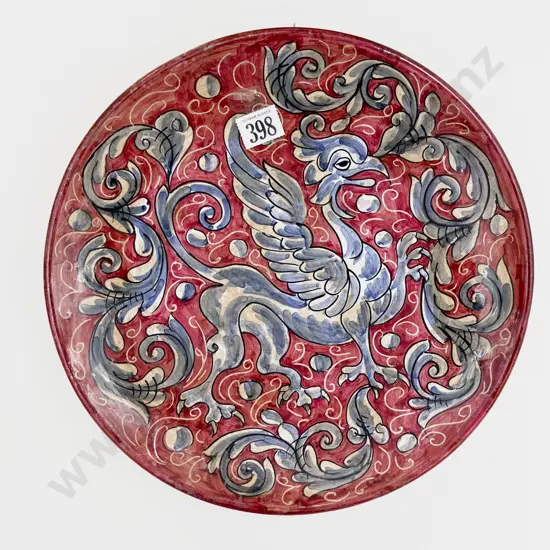 Early C20th European Glazed Earthenware Charger