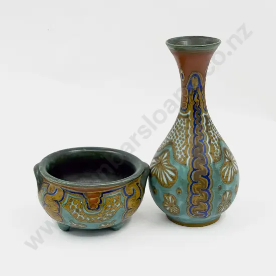 Art Deco Delft Made in Holland For Liberty & Co London Specimen Vase & Planter
