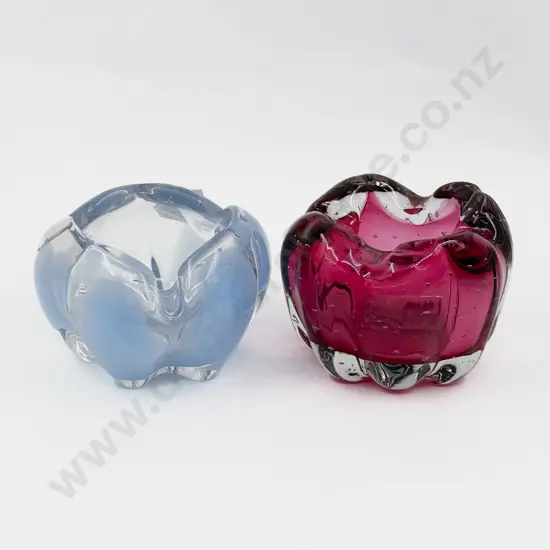 Mid C20th Murano Encased Heavy Glass Dish