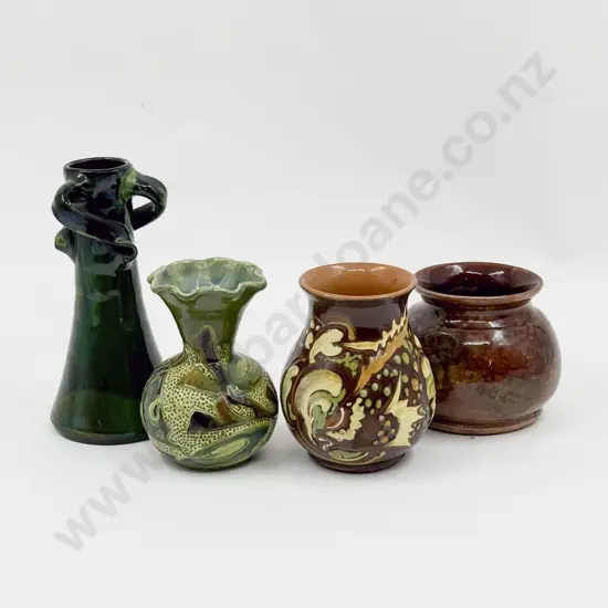 Four C H Brannam Barum and Barnstaple Pots