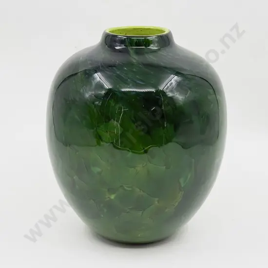 Garry Nash '17 Green on Green Overlaid Vase