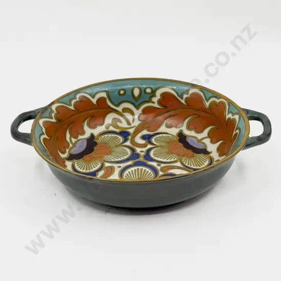 Early C20th Gouda Holland Trudy 749 Serving Bowl