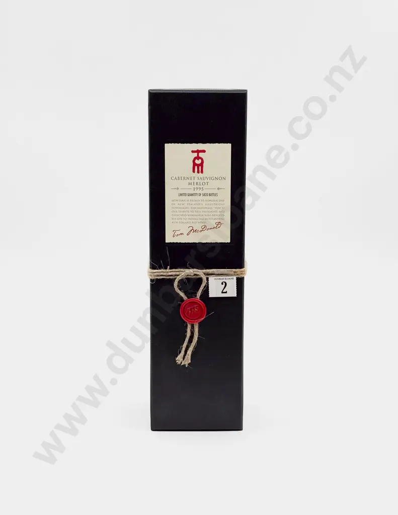 1 Bottle NZ 1995 Tom MacDonald Cabernet Sauvignon Merlot Image 1++