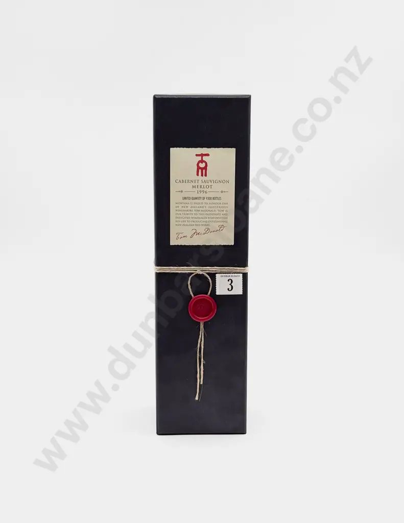 1 Bottle NZ 1996 Tom MacDonald Cabernet Sauvignon Merlot Image 1++