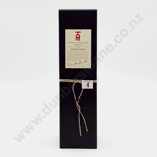 1 Bottle NZ 1996 Tom MacDonald Cabernet Sauvignon Merlot