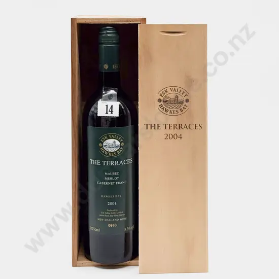 1 Bottle NZ 2004 Esk Valley The Terraces Malbec Merlot Cabernet Franc