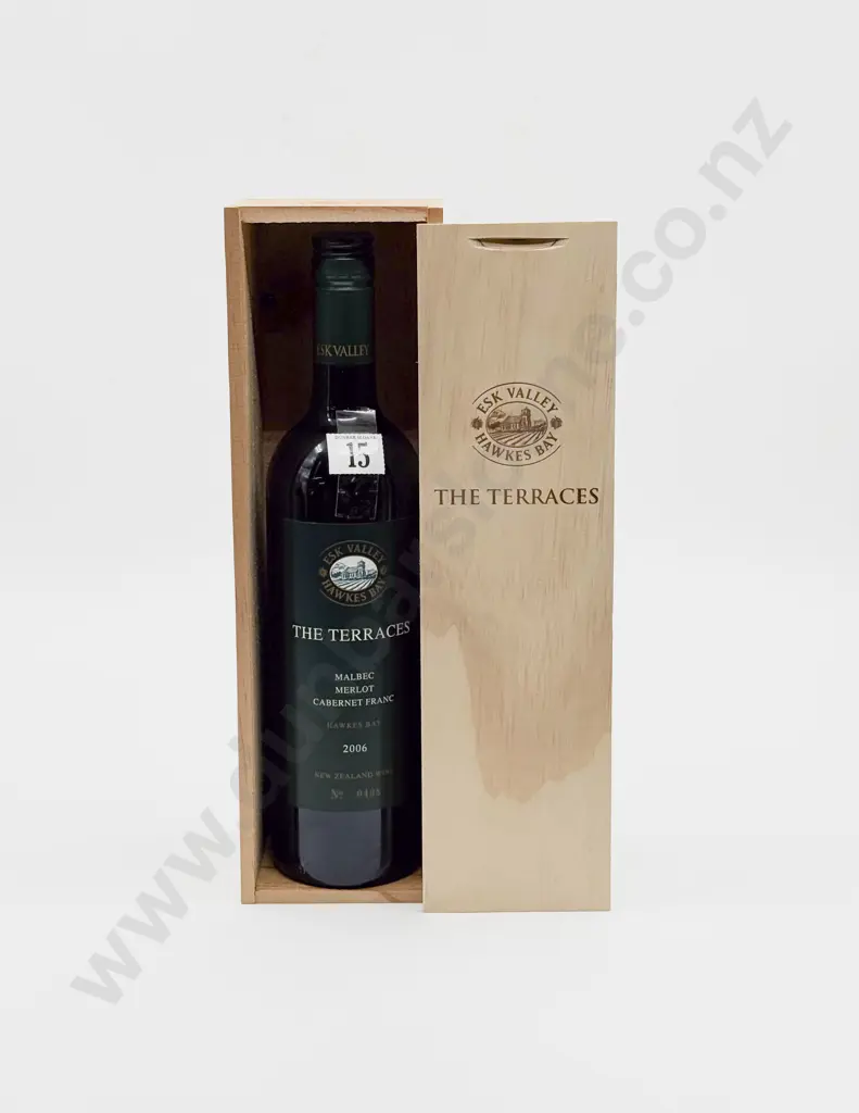 1 Bottle NZ 2006 Esk Valley The Terraces Malbec Merlot Cabernet Franc Image 1++