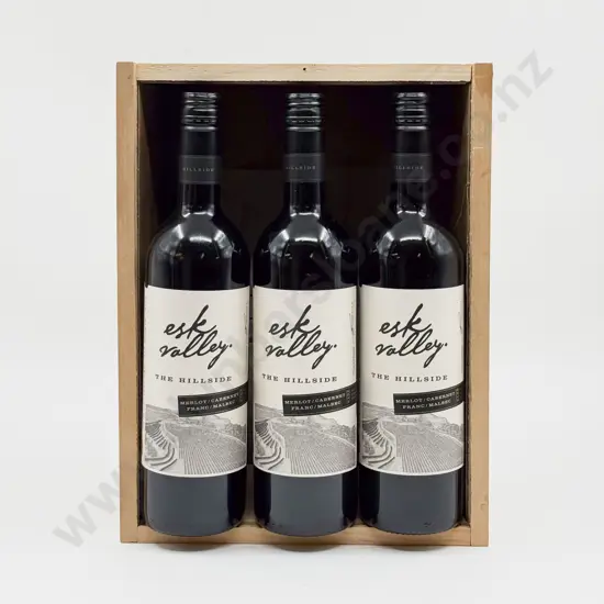 3 Bottles NZ 2013 Esk Valley The Hillside Merlot/Cabernet Franc/Malbec