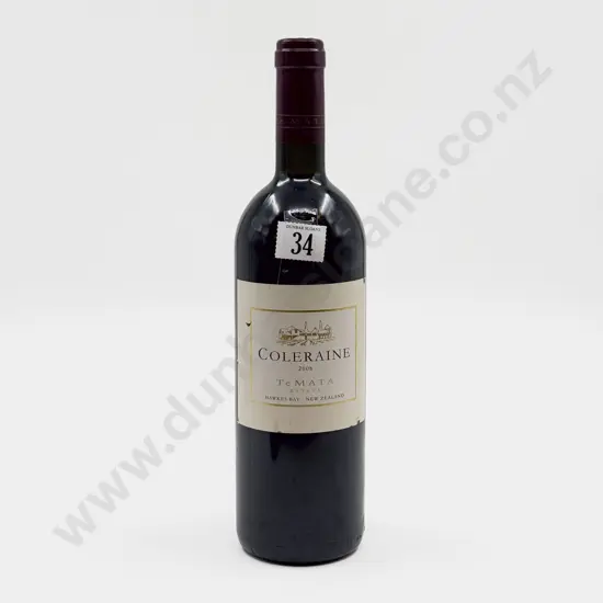 1 Bottle NZ 2008 Te Mata Coleraine