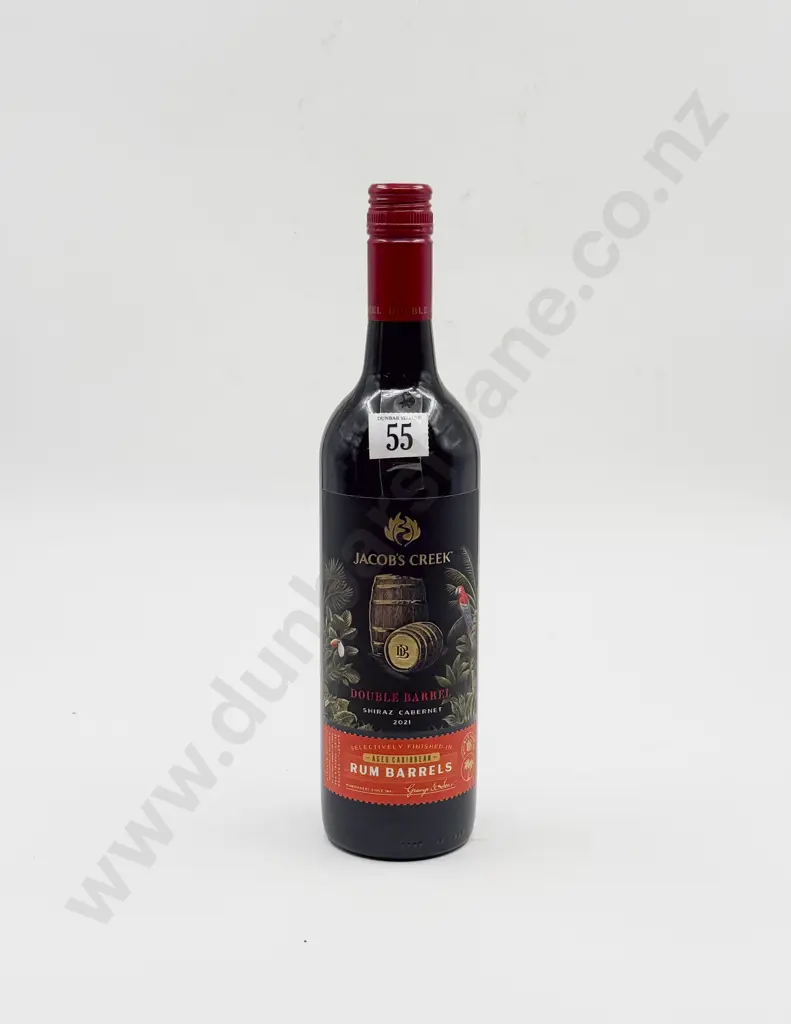 1 bottle Aust 2021 Jacobs Creek Double Barrel Shiraz Cab aged in special Caribbean Rum barrels Image 1++