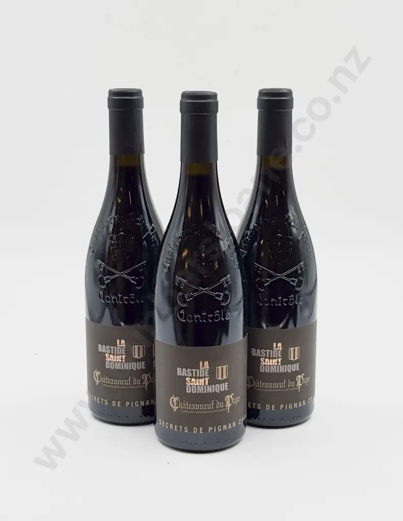 3 bottles French 2016 La Bastide Saint Dominique “SECRETS de PIGNAN” Chateauneuf-du-Pape Image 1++