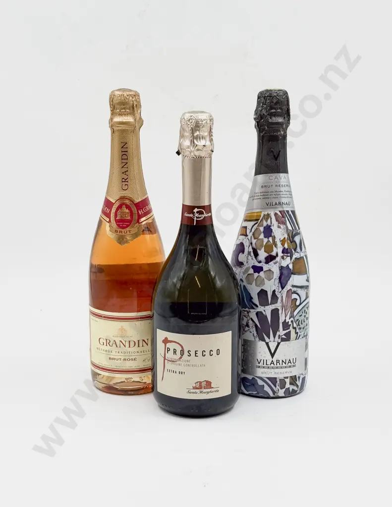 3 Assorted Bottles Sparkling Wine Image 1++