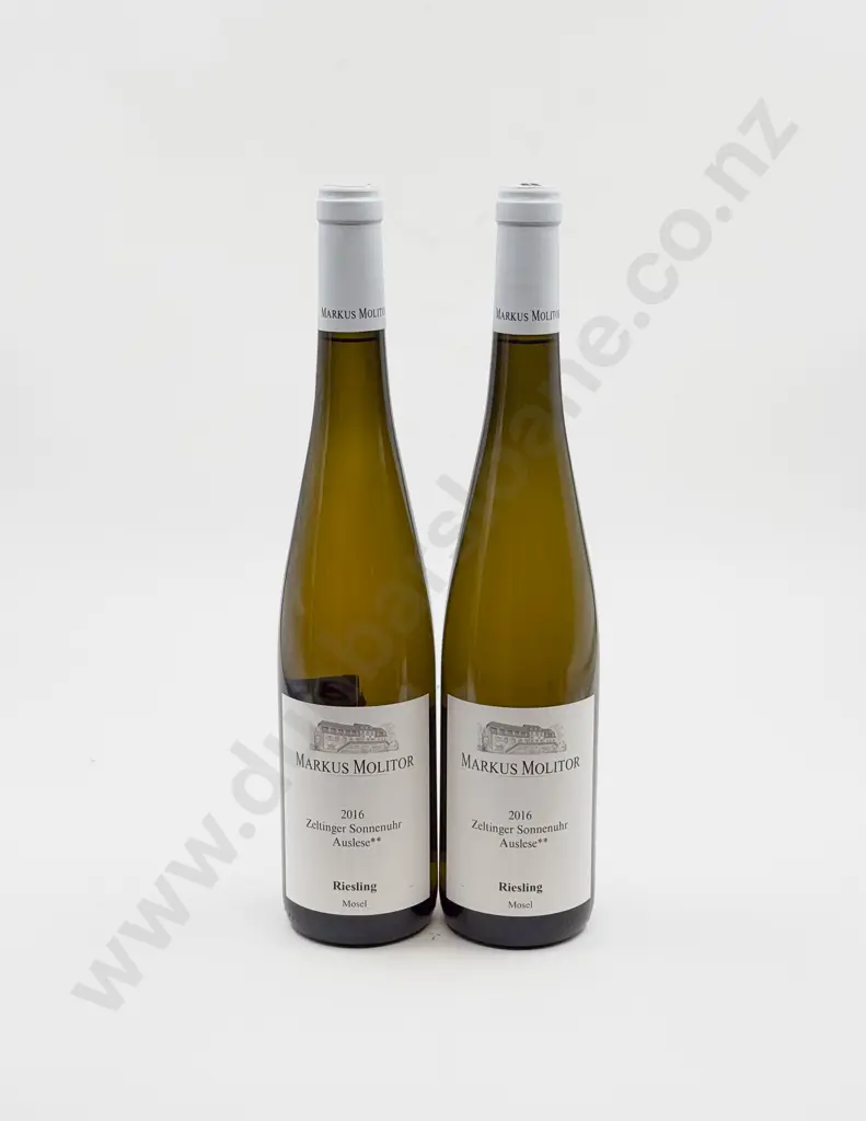 2 bottles German 2016 Markus Molitor Zeltinger Sonnenuhr Auslese “2 star” Riesling Mosel Image 1++