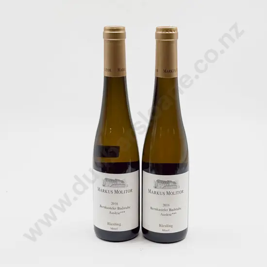 2 bottles German 2016 Markus Molitor Erdener Treppchen Auslese Gold Kap “2 star” Riesling Mosel 375ml