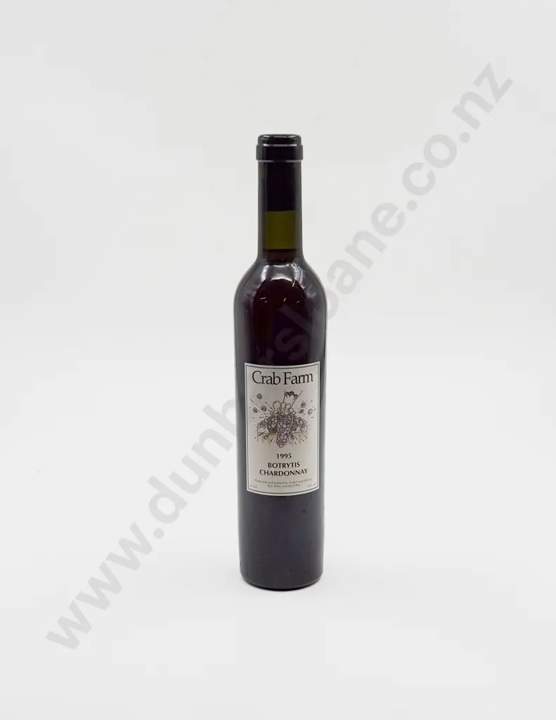 1 Bottle NZ 1995 Crab Farm Botrytis Chardonnay 375ml Image 1++