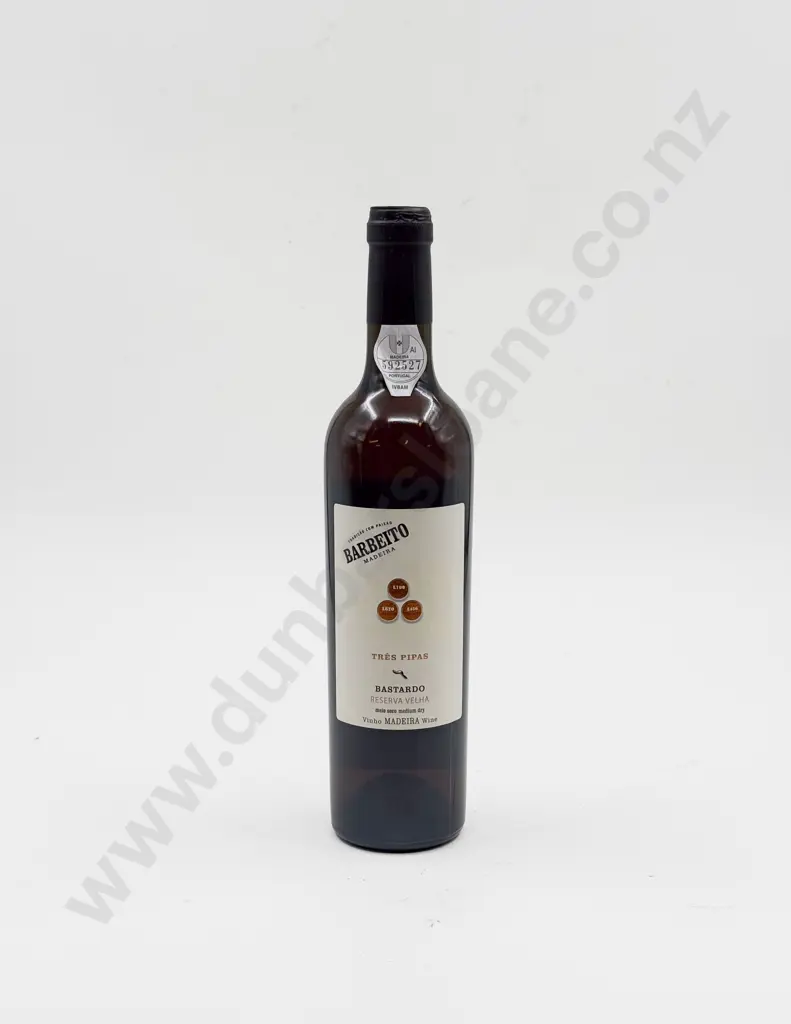 1 bottle Spain Barbeito 10 year old Tres Pipas “BASTARDO” Reserva Velha Madeira 500ml 19% Image 1++