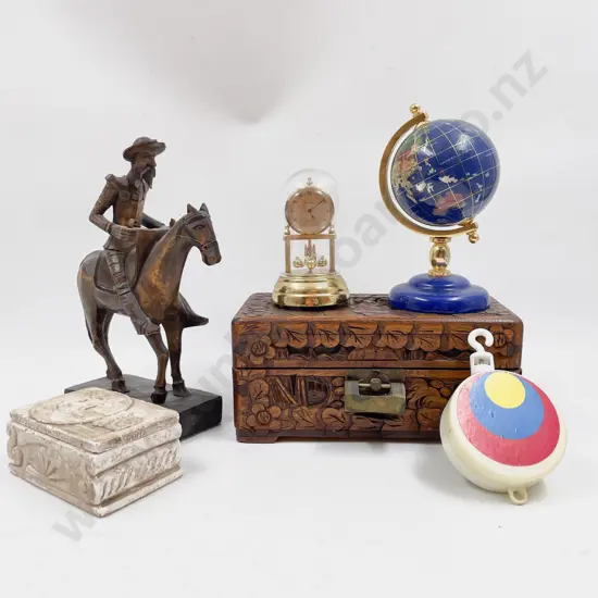 Quantity of Assorted Including Small Dome Cased Clock Etc