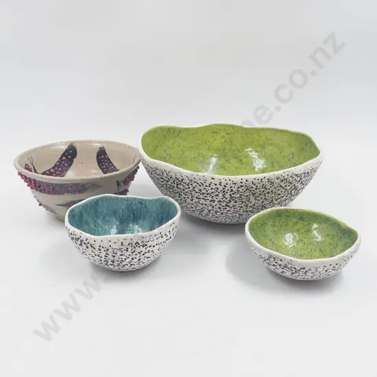 Four Assorted Pottery Bowls