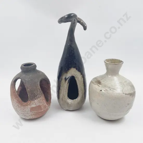 Three Pieces Little Village NZ Pottery