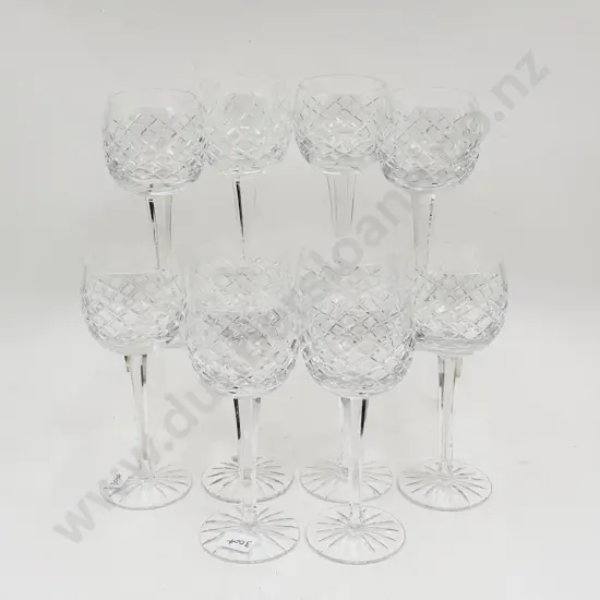 Ten Bohemia Crystal Goblets