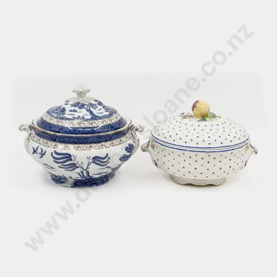 Booths "Real Old Willow" Pattern Tureen together with Other Spode Tureen