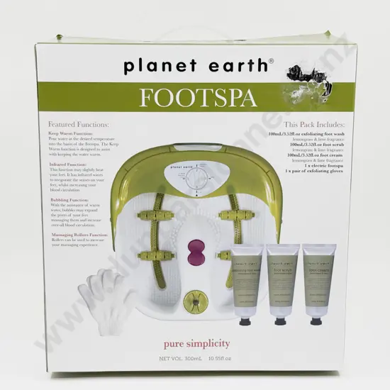 Boxed Planet Earth Foot Spa