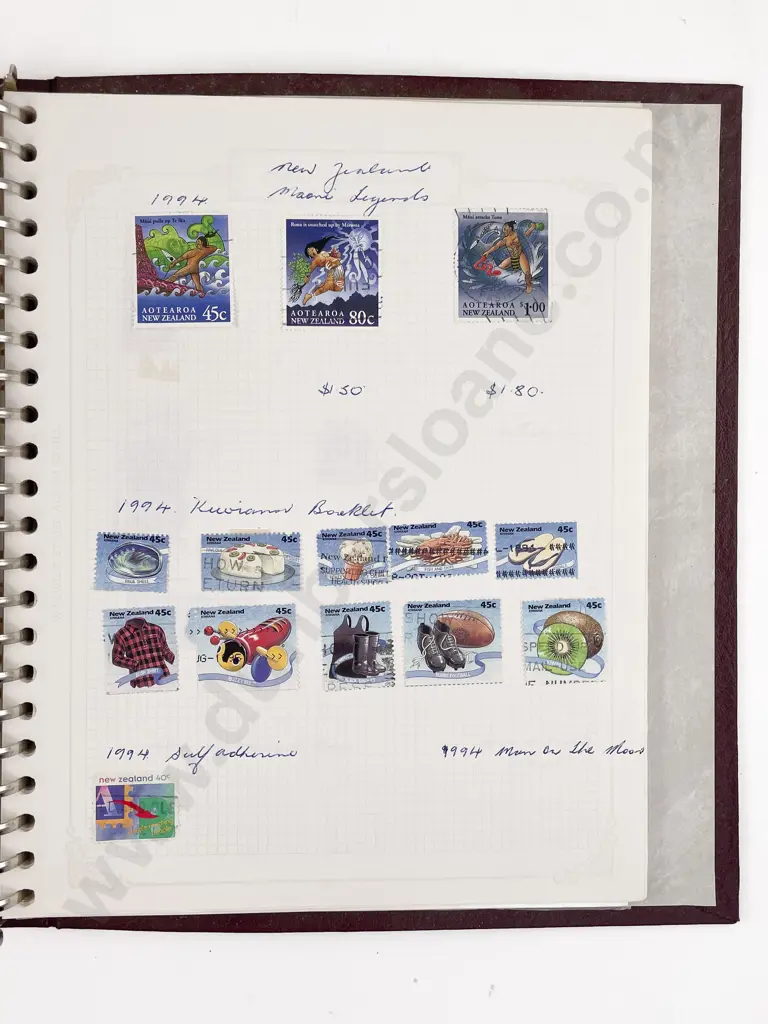 NZ Stamp Album - World Songbirds and Horse Racing Albums & Four World Albums Image 1++