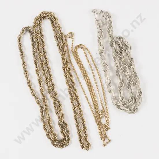Collection of Three Costume Jewellery Neck Chains