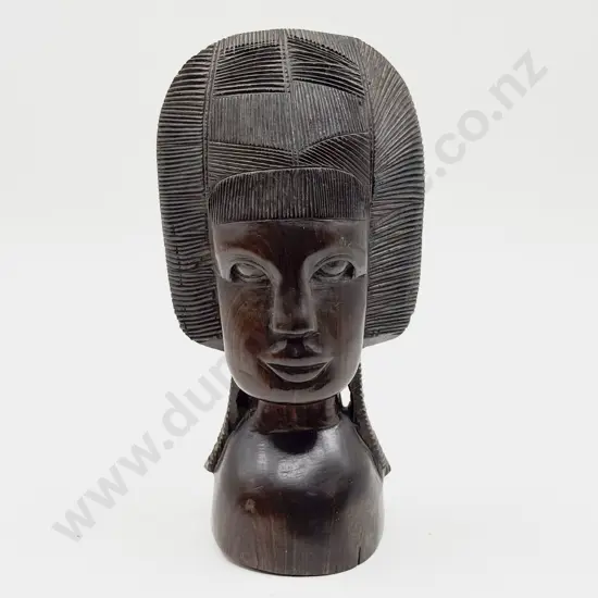 Carved Rosewood Bust