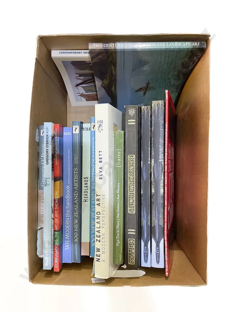 Box Quantity of Assorted Art Reference Books Image 1++