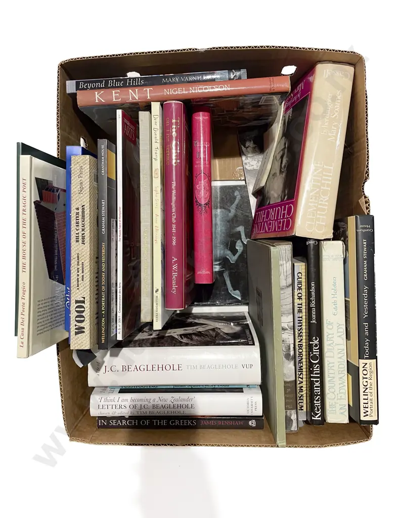 Box of Assorted Books Image 1++