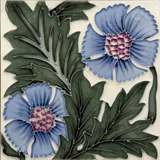 Unknown Maker - Ceramic Floral Tile