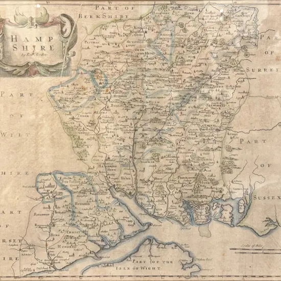 Robert Morden - 17th Century Map of Hampshire